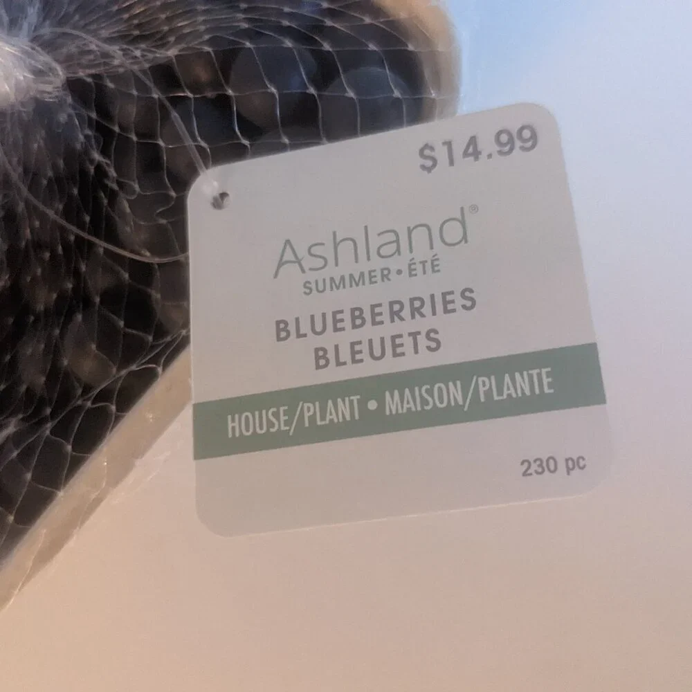 NWT Ashland Faux Blueberry Basket Fruit Michaels Fall Food Berries Kitchen Decor